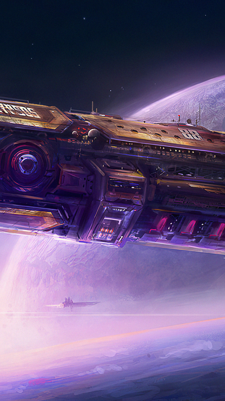 Обои фантастика космические корабли искусство, Научная фантастика, пространство искусства, цифровое искусство, арт в разрешении 750x1334