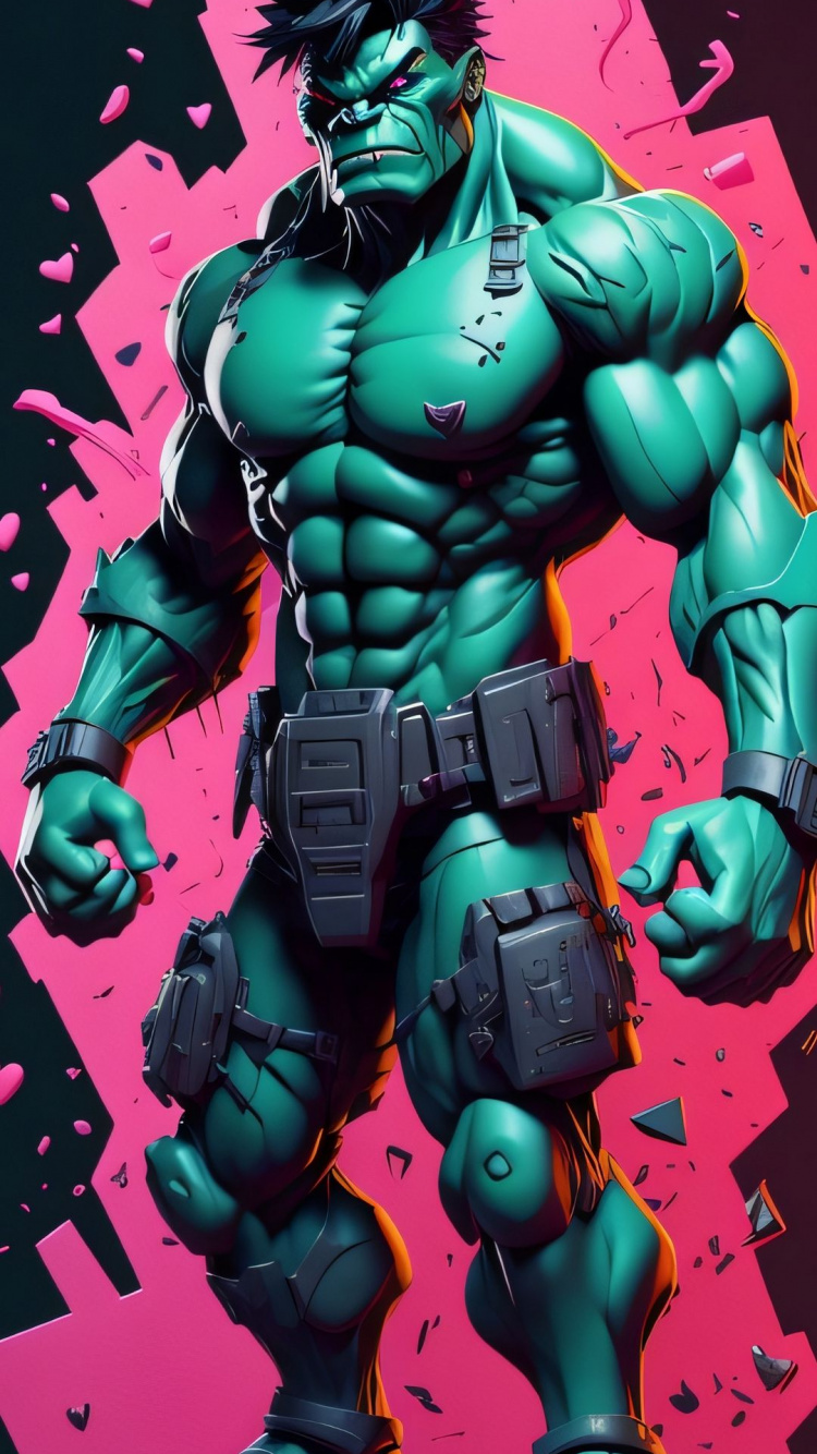 Обои Халк, супергерой, Капитан Америка, зеленый, игрушка в разрешении 750x1334