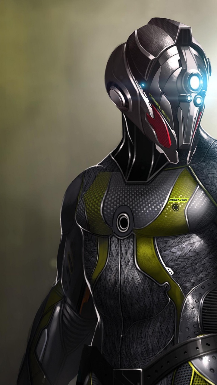 Обои киборг, робот, Научная фантастика, супергерой, фигурка в разрешении 720x1280
