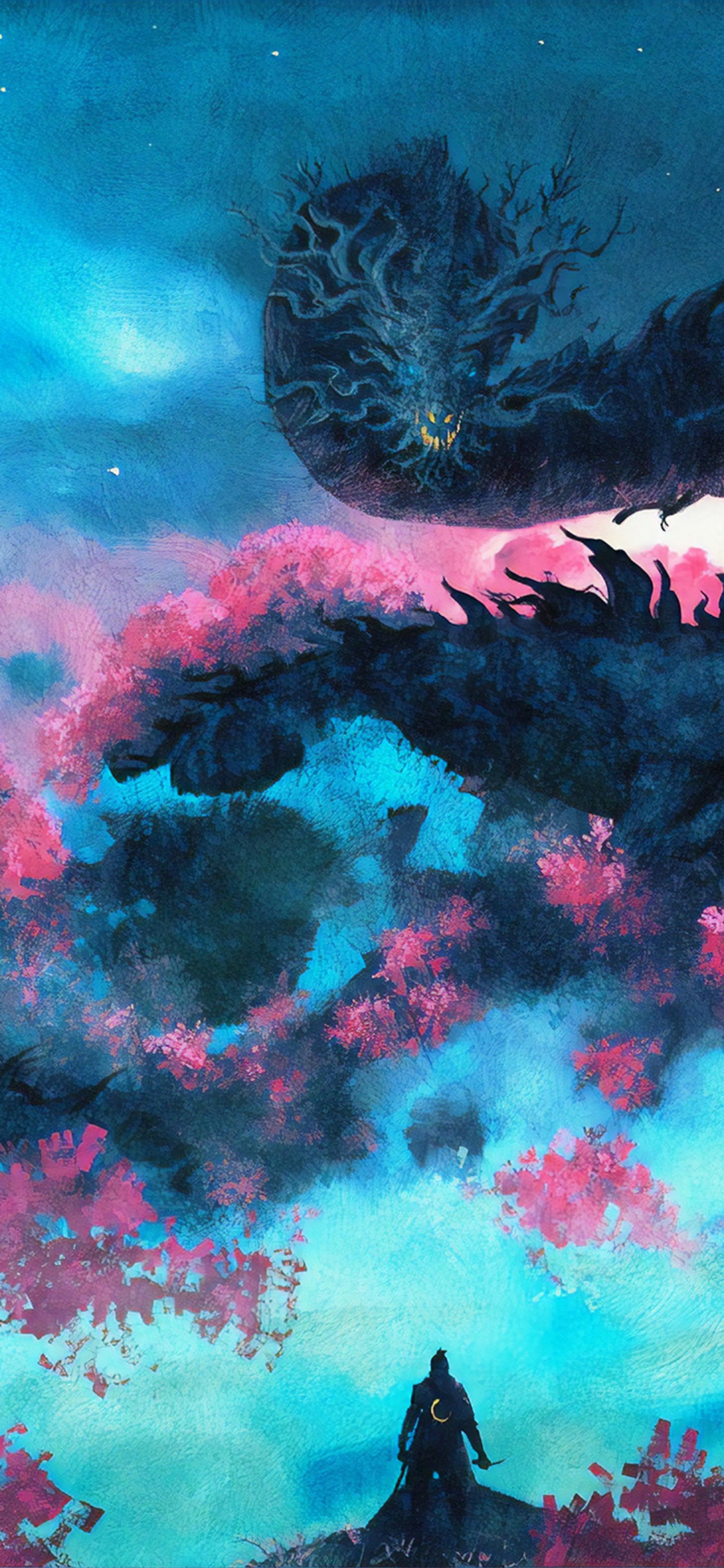 Обои топор тени умирают дважды арт, Sekiro: Shadows Die Twice, арт, цифровое искусство, концепт арт в разрешении 1125x2436