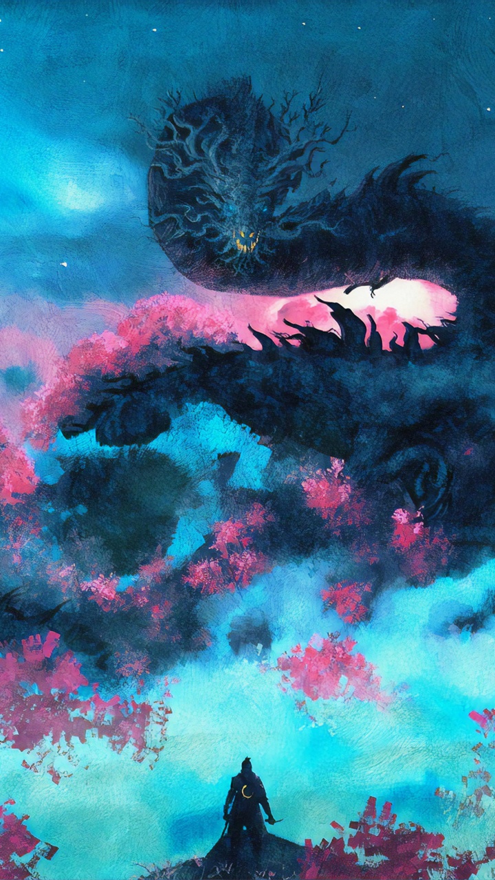 Обои топор тени умирают дважды арт, Sekiro: Shadows Die Twice, арт, цифровое искусство, концепт арт в разрешении 720x1280