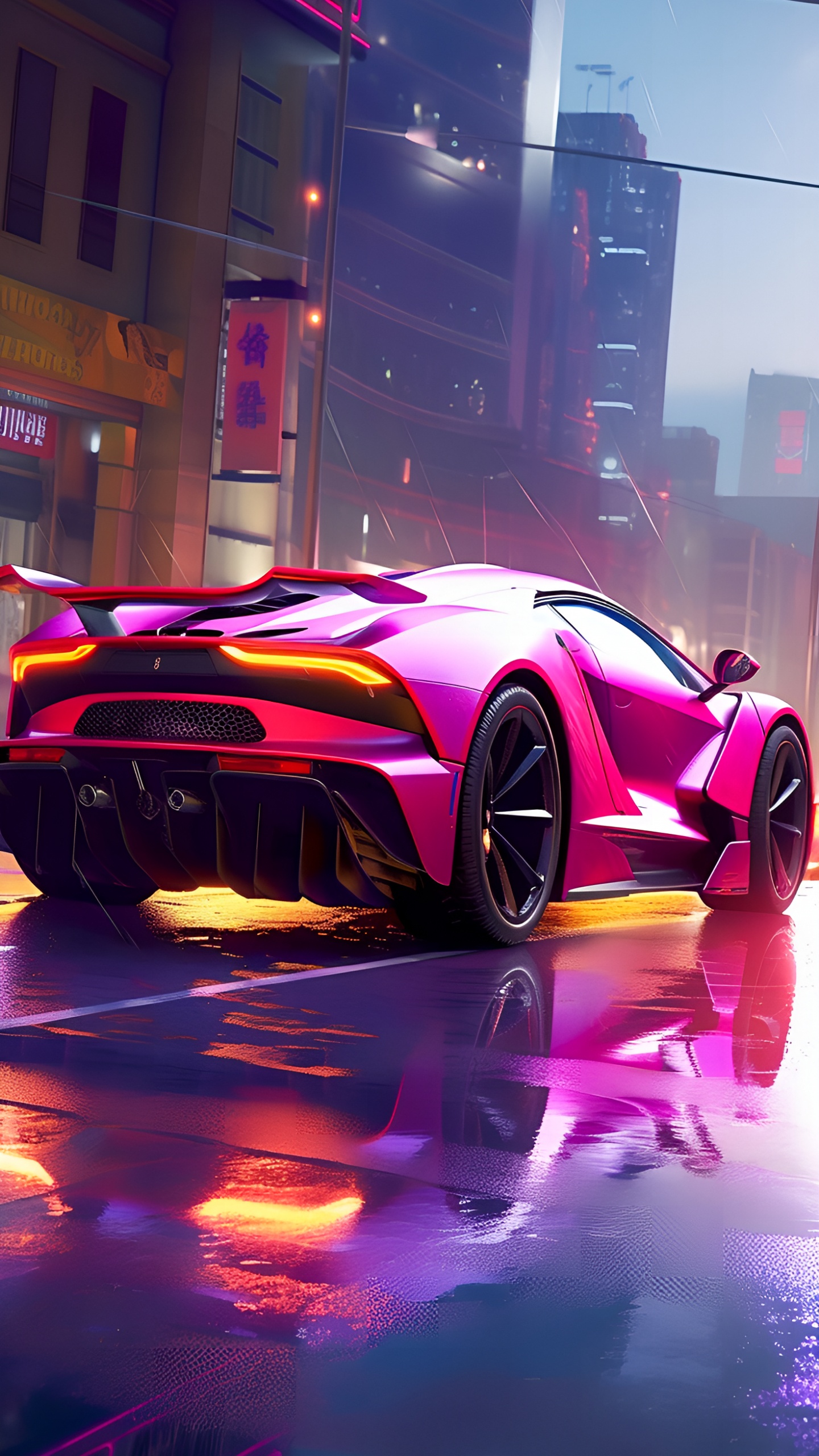 Обои Гранд туреры, легковые автомобили, шина, колесо, автомобильное освещение в разрешении 1440x2560