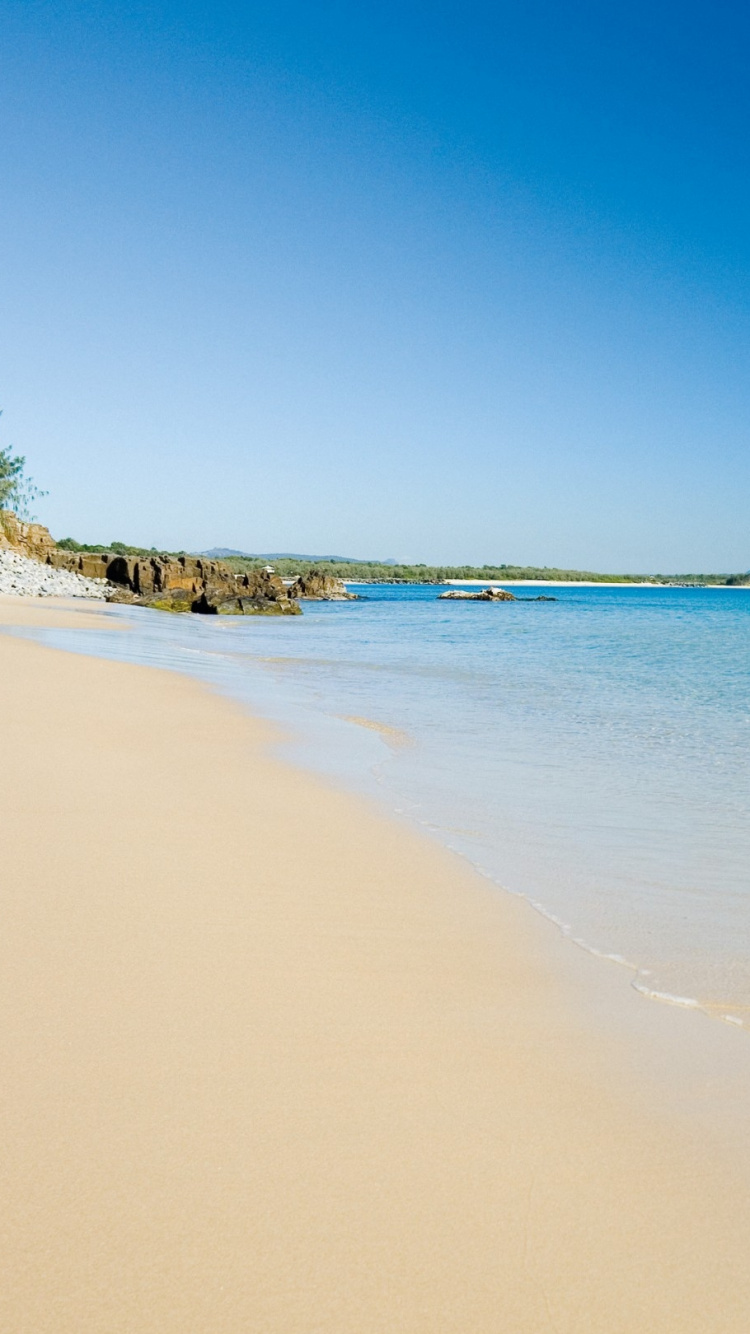 Обои Солнце Пляж, водоем, пляж, берег, море в разрешении 750x1334