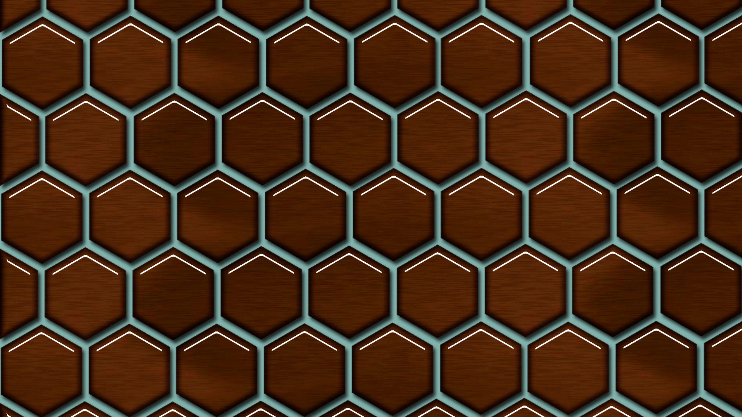 Обои соты, узор, коричневый цвет, Апельсин, дизайн в разрешении 2560x1440