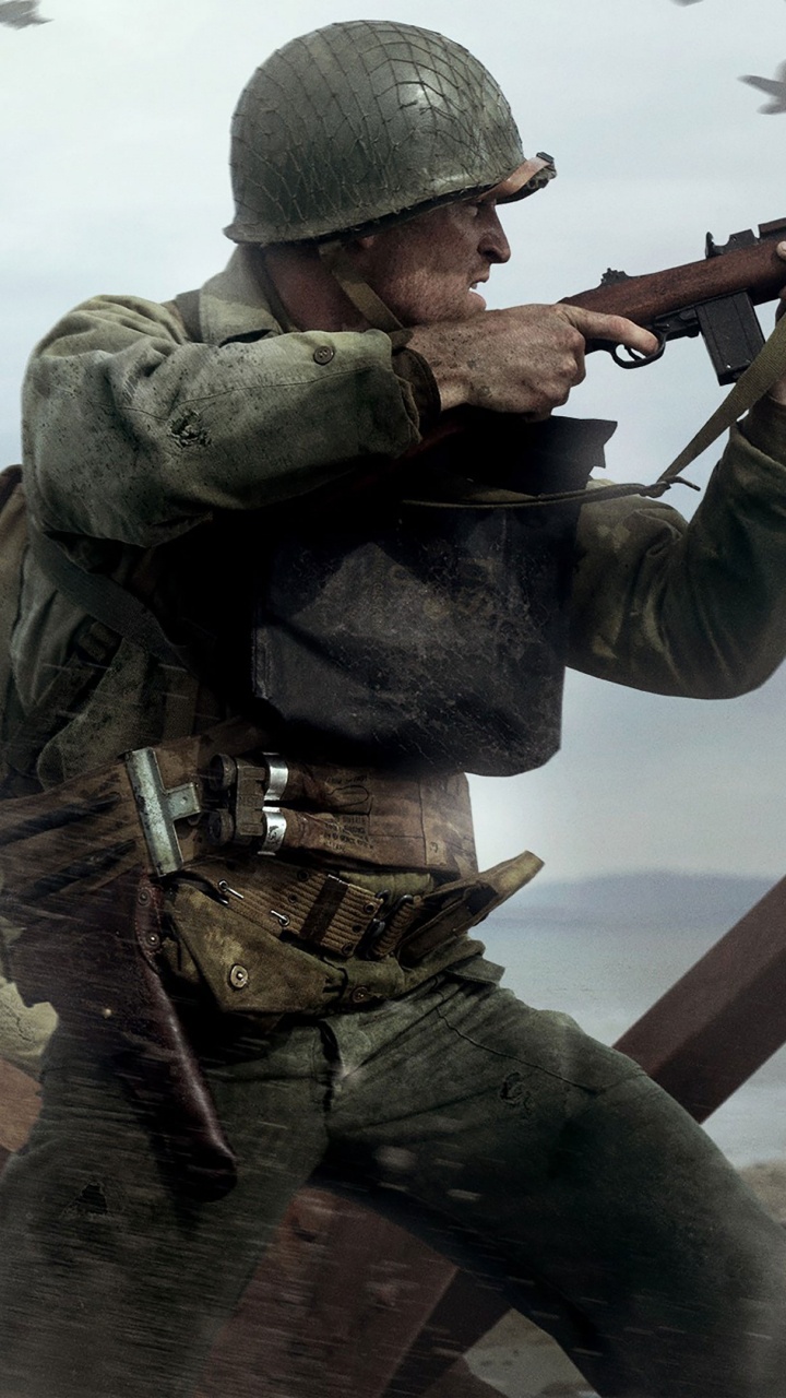 Обои служебный долг 2мв, Call of Duty WWII, call of duty infinite warfare, sledgehammer игры, солдат в разрешении 720x1280