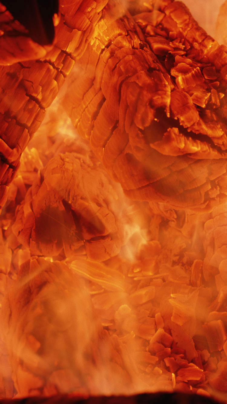 Обои тепло, пламя, огонь, космос, векторная графика в разрешении 750x1334