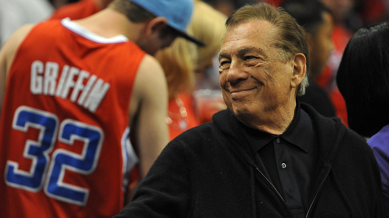 Обои вентилятор, Дональд Стерлинг, ЛосАнджелес Клипперс, NBA, ЛосАнджелес Лейкерс в разрешении 1366x768