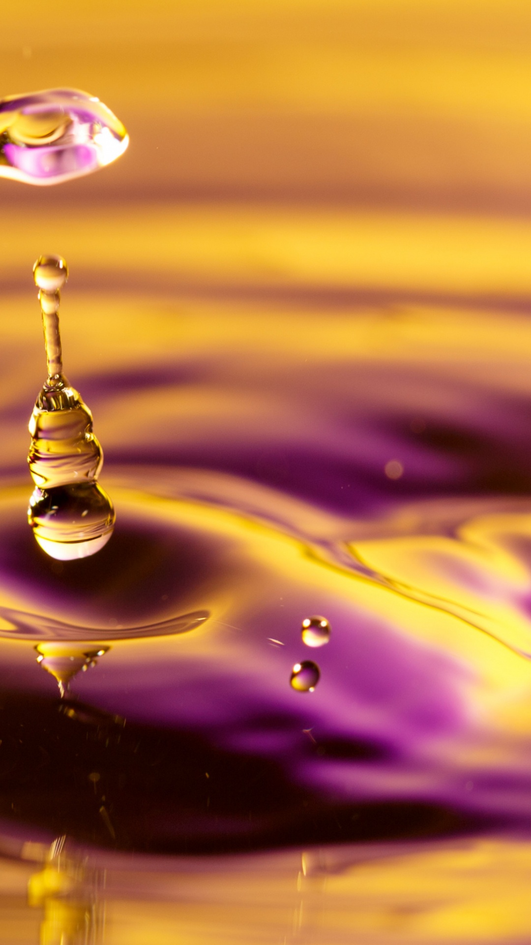 Обои вода, падение, красочность, жидкий, пурпур в разрешении 1080x1920