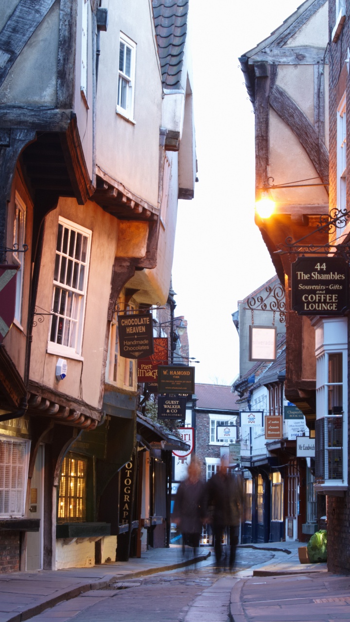 Обои кавардак, Йорк-Минстер, улица, городок, соседство в разрешении 720x1280