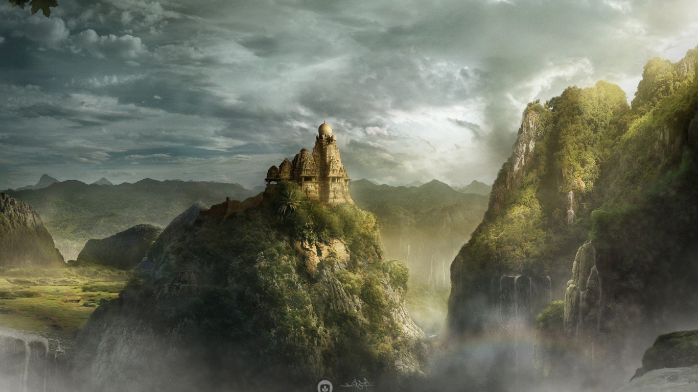 Обои природа, природный ландшафт, местность, формирование, пейзаж в разрешении 1366x768