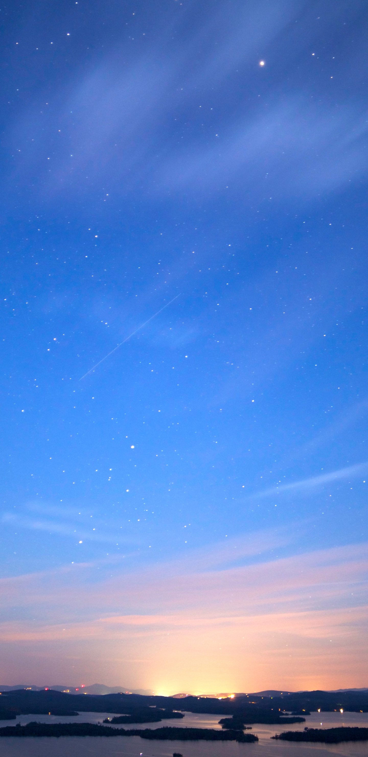 Обои закат, облако, горизонт, атмосфера, вечер в разрешении 1440x2960