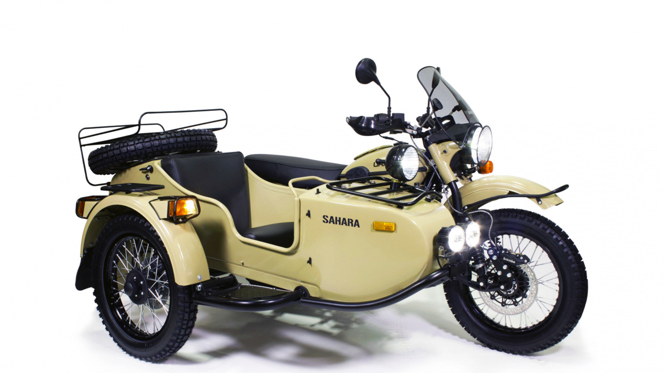 Обои мотоцикл, ИМЗ-Урал, велосипед, авто, выхлопная система в разрешении 1366x768