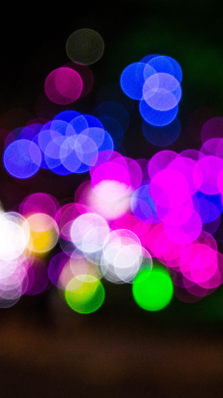 Обои свет, освещение, ночь, пурпур в разрешении 750x1334