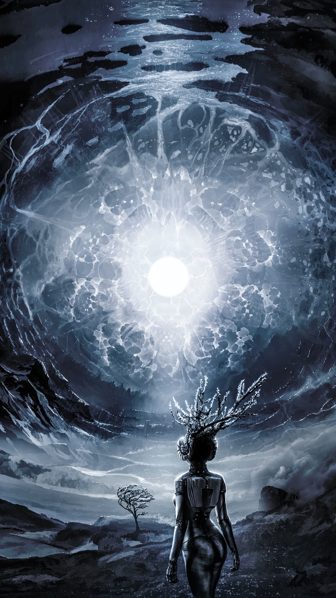 Обои вода, арт, атмосфера, мир, природа в разрешении 1080x1920