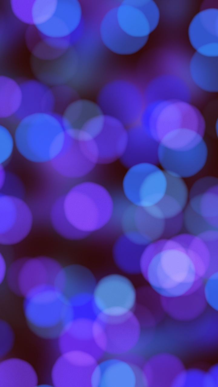 Обои боке, арт, синий, Фиолетовый, пурпур в разрешении 720x1280
