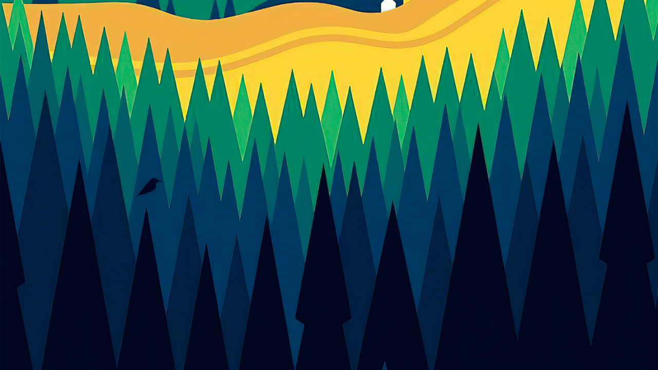 Обои соединять, Люди в природе, склон, линия, арт в разрешении 1280x720