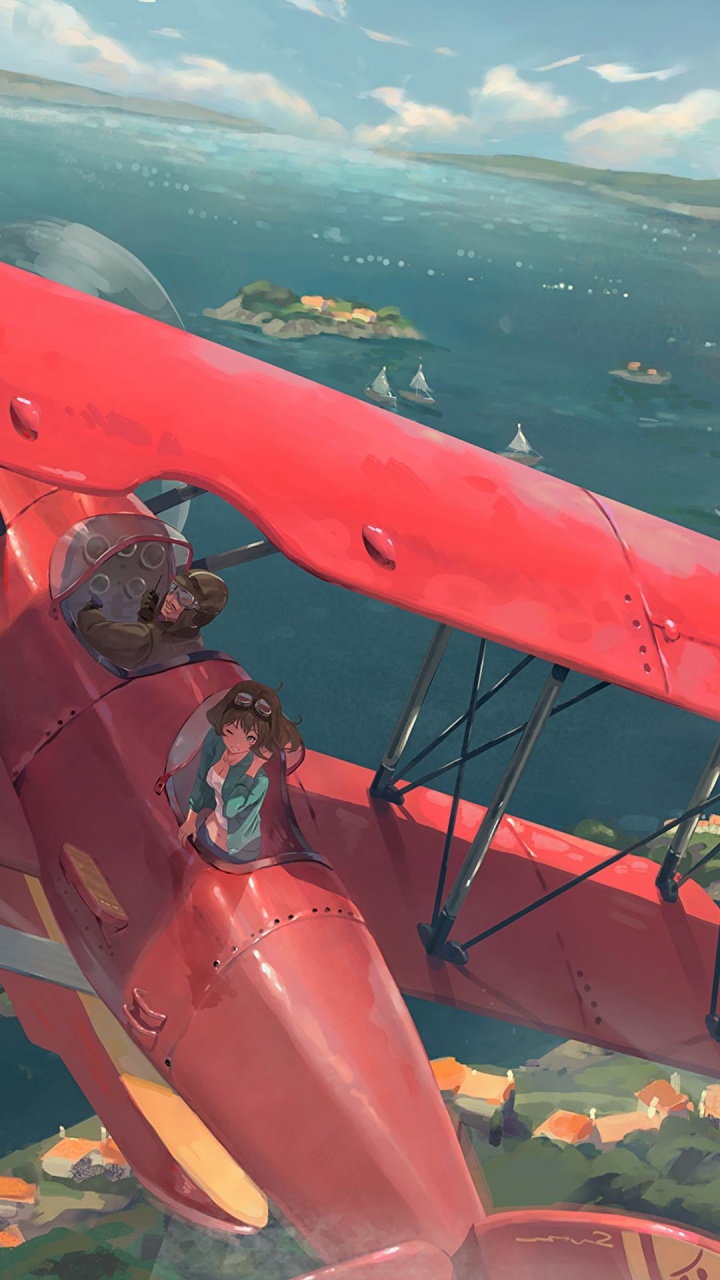 Обои авиация, imgur, самолет, рисование, облако в разрешении 720x1280