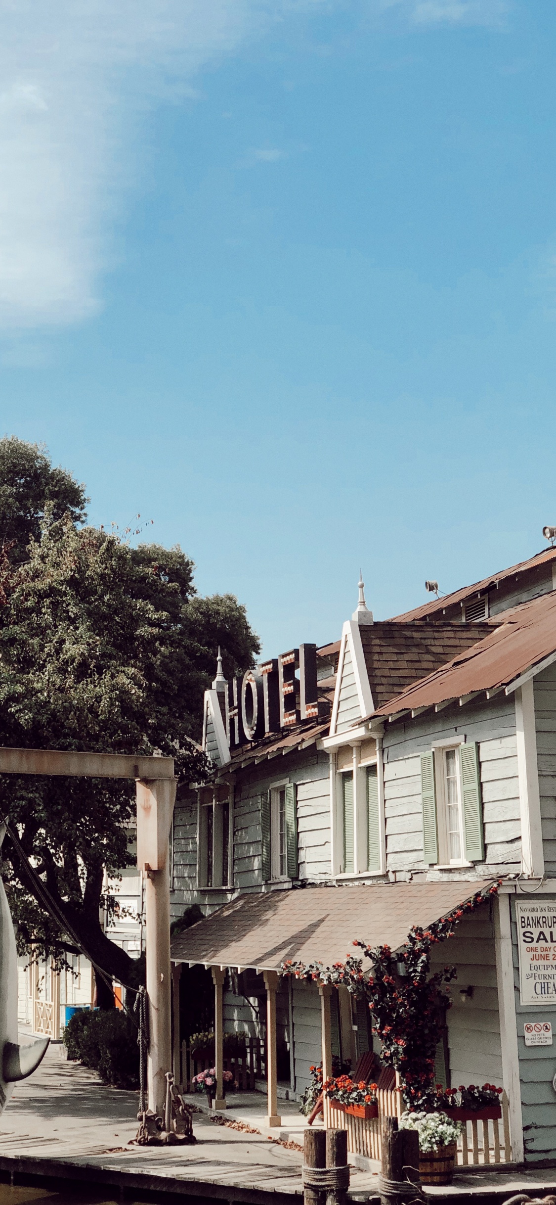 Обои крыша, биология, наука, городок, цветочный горшок в разрешении 1125x2436