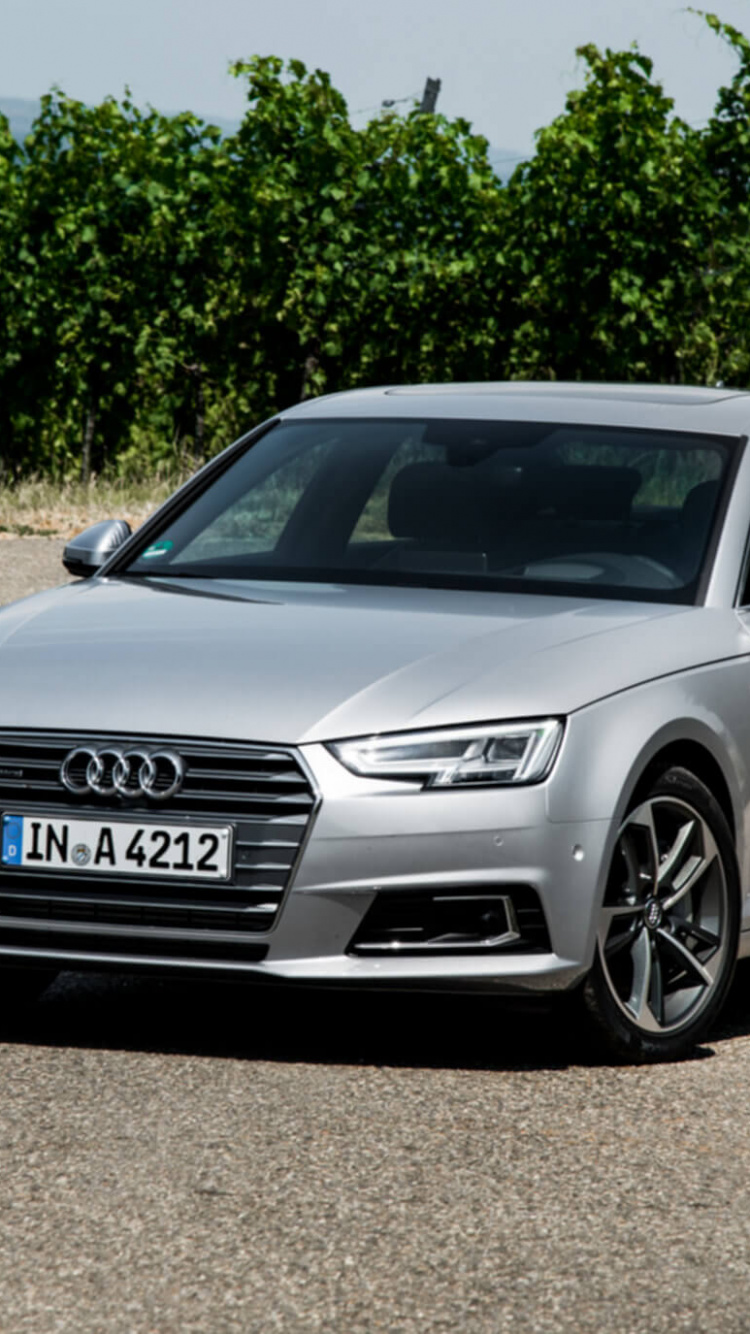 Обои семейный автомобиль, 2017 Ауди А4, audi, авто, представительский автомобиль в разрешении 750x1334