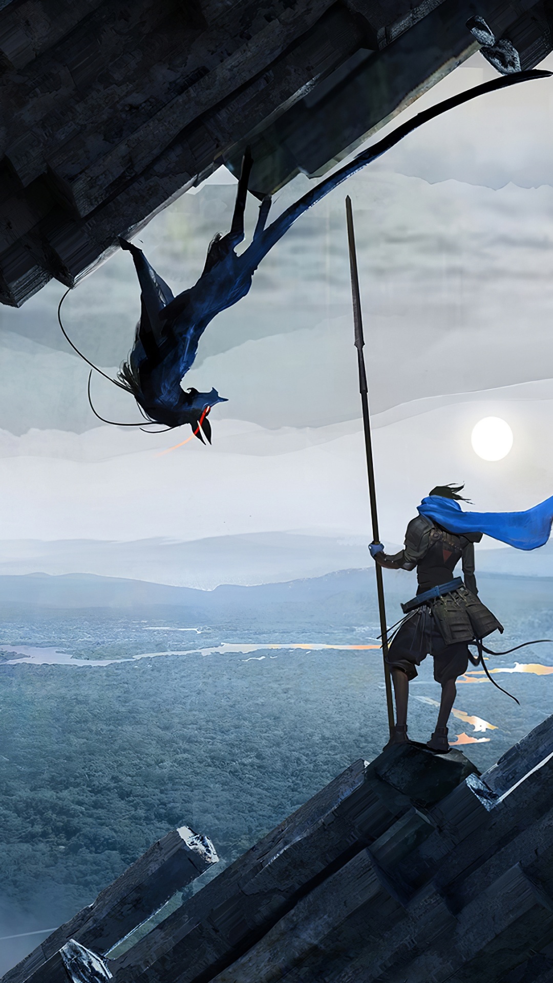 Обои экстремальный вид спорта, облако, вода, парашют, отдых в разрешении 1080x1920