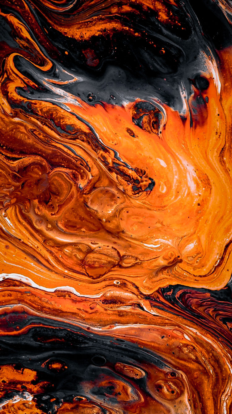 Обои яблоко, жидкий, Янтарь, древесина, Оранжевый цвет в разрешении 750x1334