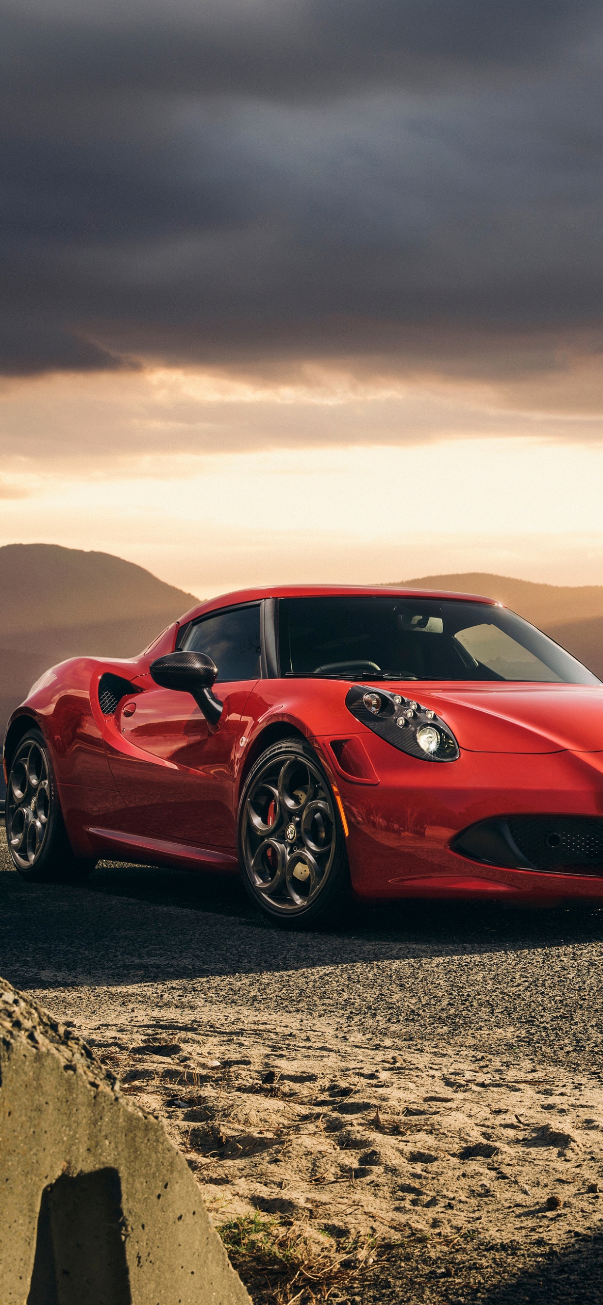 Обои Альфа Ромео 4С, Альфа Ромео, авто, спорткар, суперкар в разрешении 1242x2688