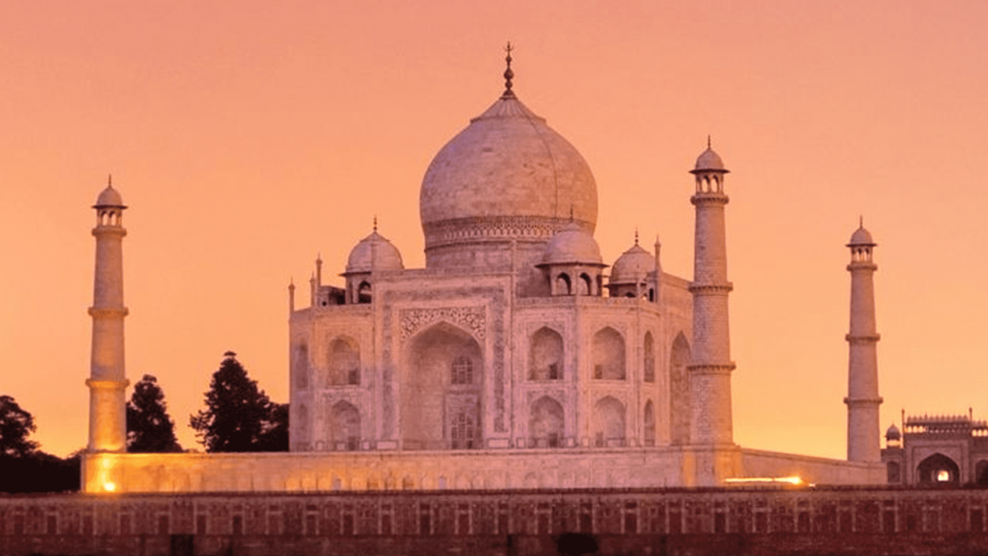 Обои Тадж-Махал, Агра Форт, Мехтаб Багх, Humayuns Могилы, красный форт в разрешении 1920x1080