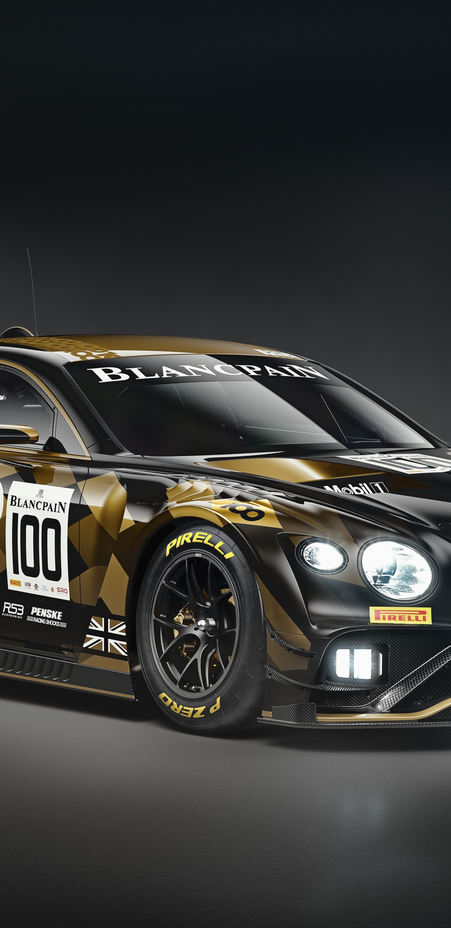 Обои 2019 Бентли Bentayga Может, спортивный гоночный автомобиль, гастроли гоночный автомобиль, Bentley Continental GT3, bentley continental gt в разрешении 1440x2960