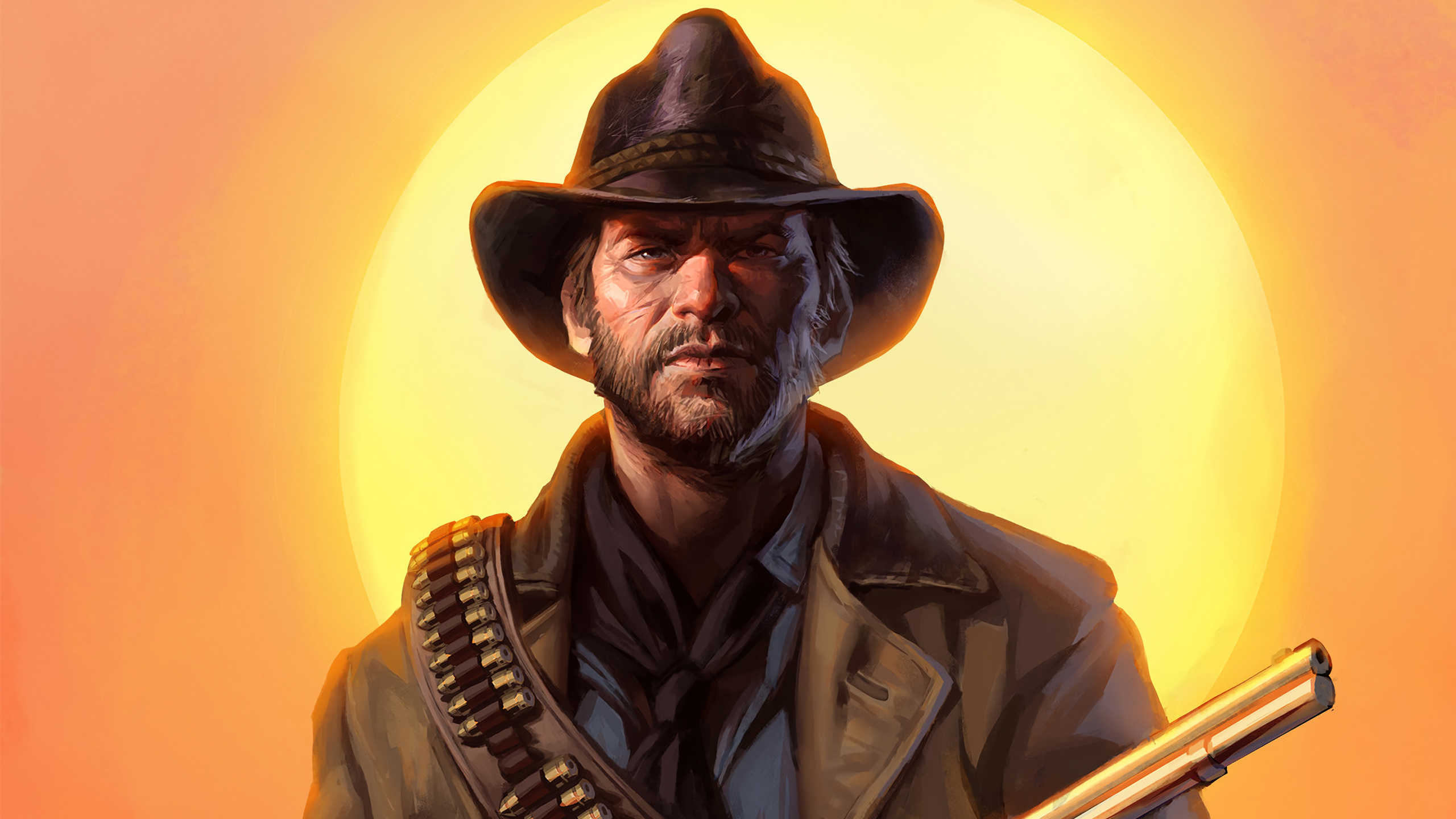 Обои xbox one, вымышленный персонаж, ковбойская шляпа, волосы на лице, playstation 4 в разрешении 2560x1440