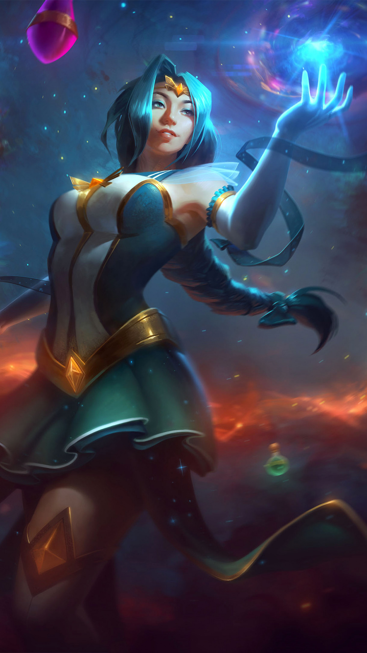 Обои Порази, космос, иллюстрация, графический дизайн, звезда в разрешении 750x1334