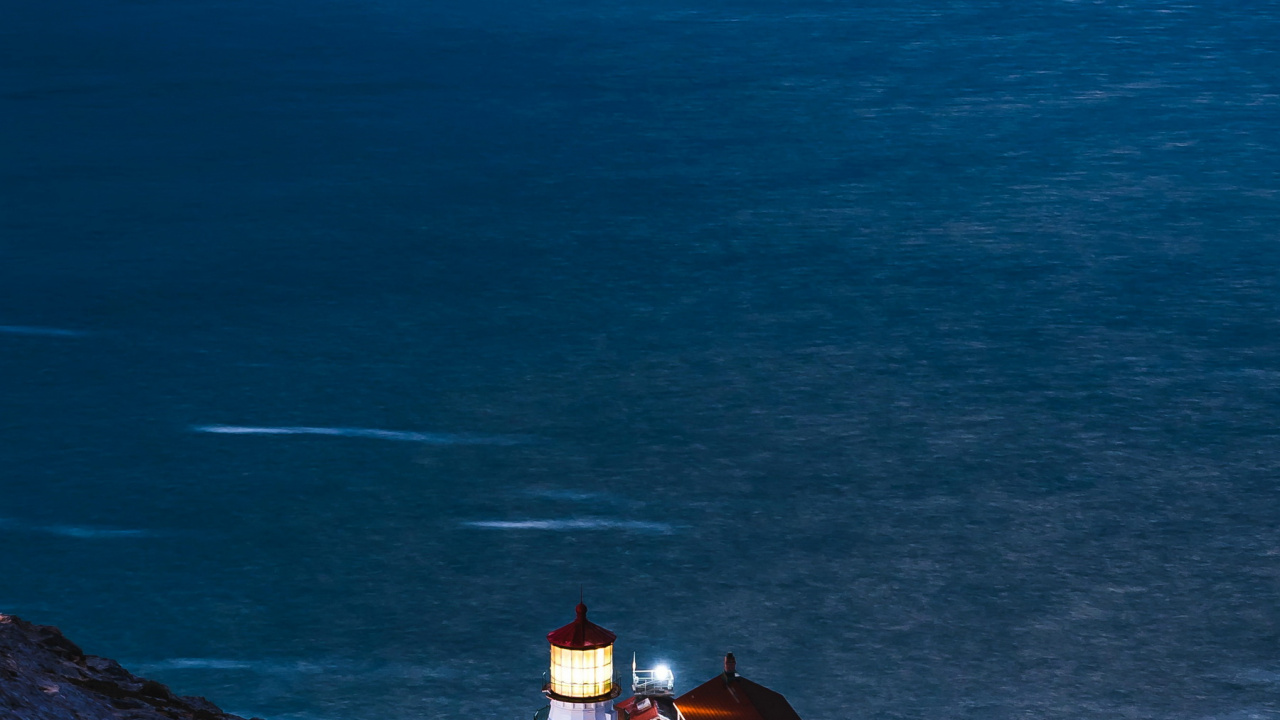 Обои Маяк Пойнт-Рейес, охраняемые участки, йосемитский национальный парк, обрыв, Маяк в разрешении 1280x720