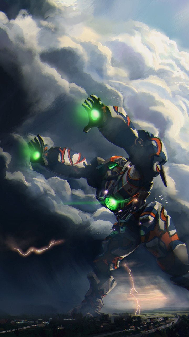 Обои Тихоокеанский рубеж, Научная фантастика, облако, игры, компьютерная игра в разрешении 720x1280