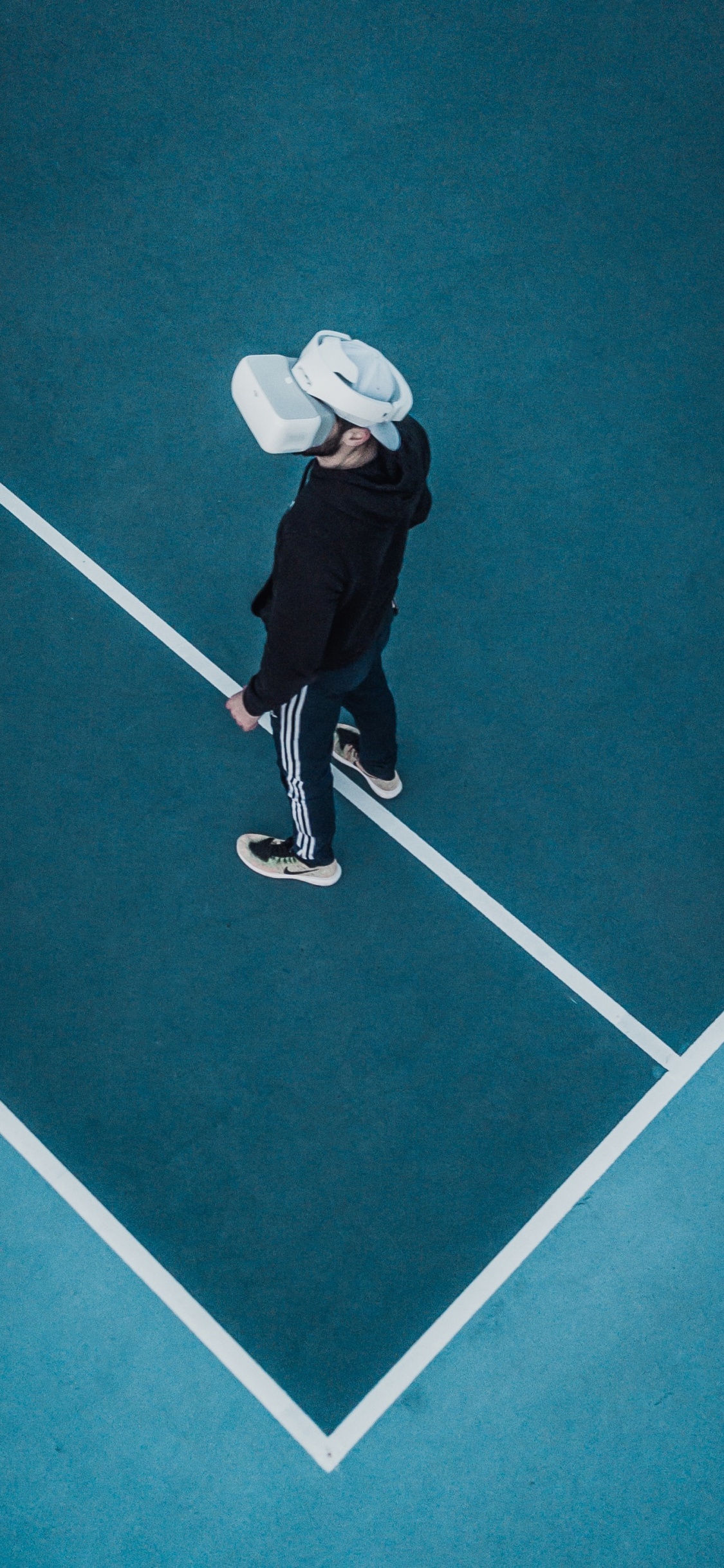 Обои виртуальной реальности гарнитура, окулус рифт, виртуальная реальность, дополненная реальность, теннисный корт в разрешении 1125x2436