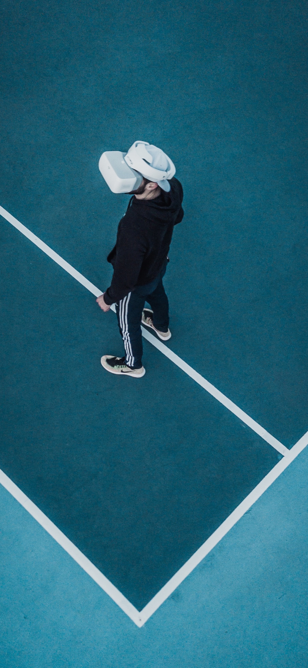 Обои виртуальной реальности гарнитура, окулус рифт, виртуальная реальность, дополненная реальность, теннисный корт в разрешении 1242x2688