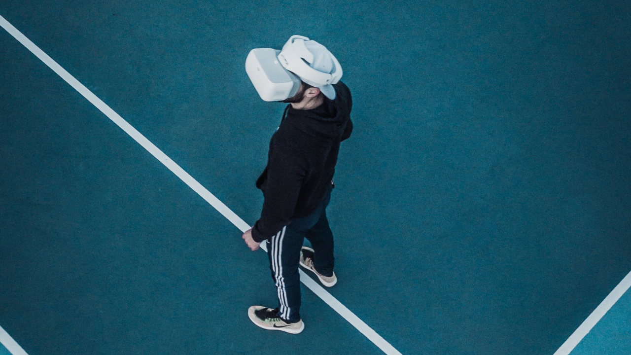 Обои виртуальной реальности гарнитура, окулус рифт, виртуальная реальность, дополненная реальность, теннисный корт в разрешении 1280x720