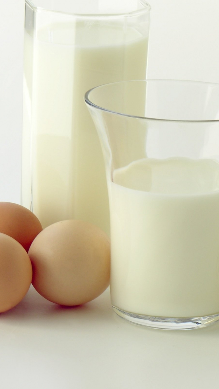 Обои молоко, пища, напиток, диета, привычная пища в разрешении 750x1334