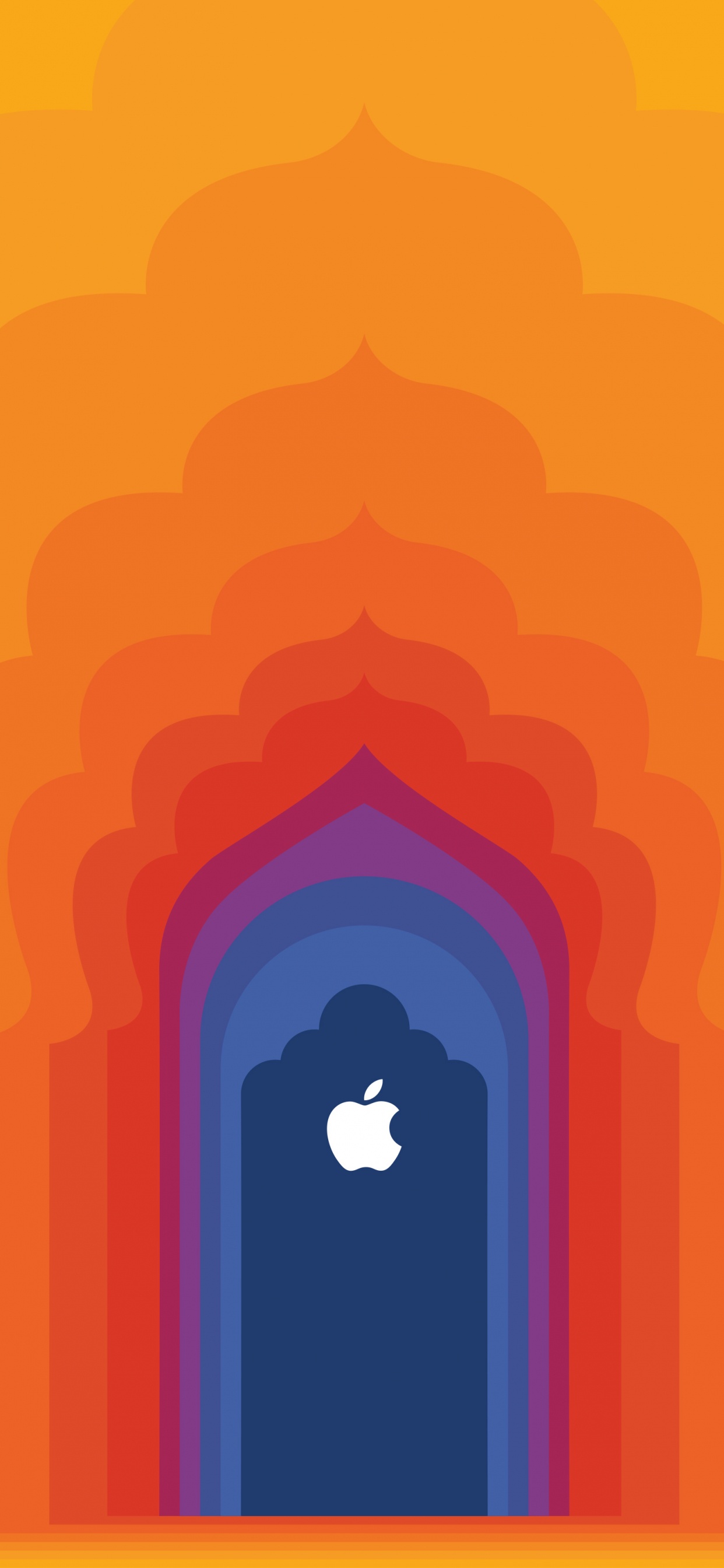 Обои яблочное саке, Эпл, я уточнила, Сакет, Оранжевый цвет в разрешении 1242x2688