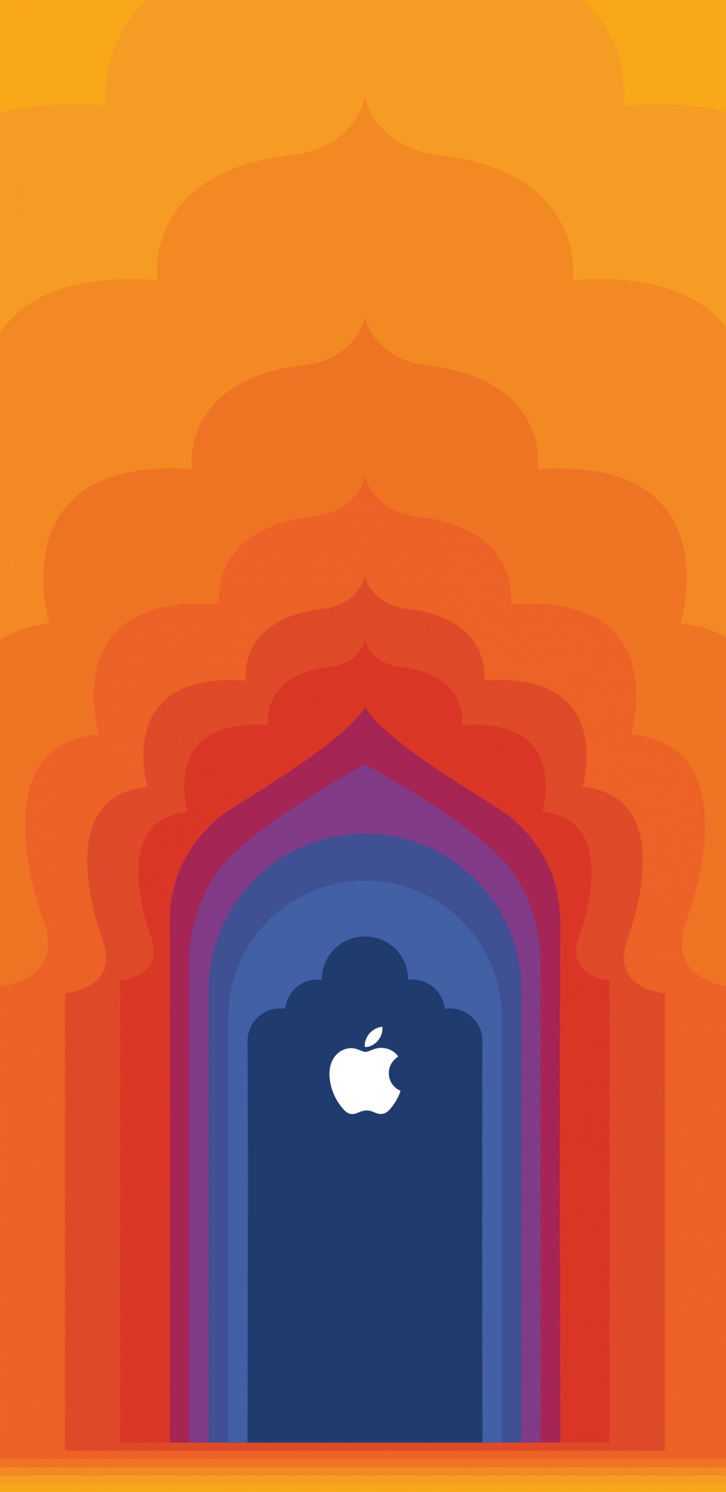 Обои яблочное саке, Эпл, я уточнила, Сакет, Оранжевый цвет в разрешении 1440x2960