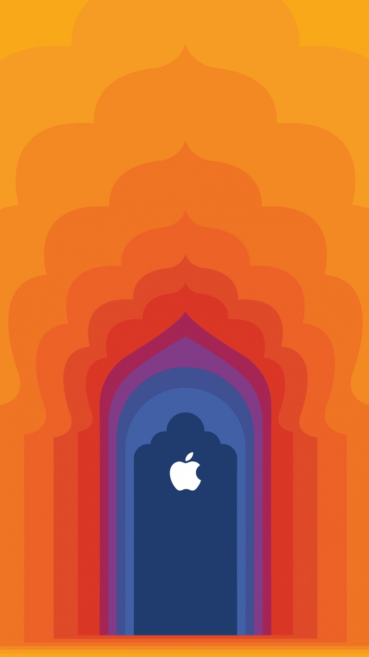 Обои яблочное саке, Эпл, я уточнила, Сакет, Оранжевый цвет в разрешении 720x1280