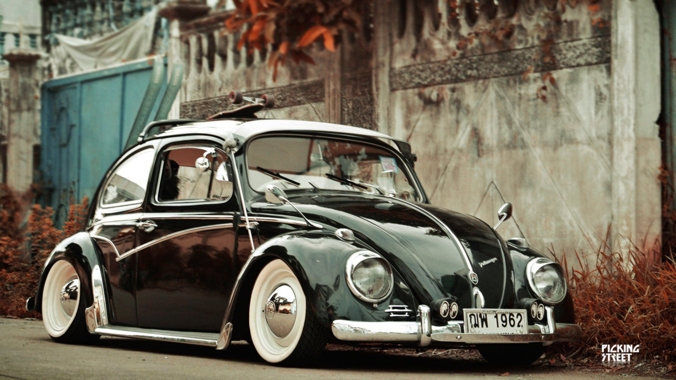 Обои Фольксваген жук, Фольксваген новый жук, Фольксваген, авто, лоурайдер в разрешении 1366x768