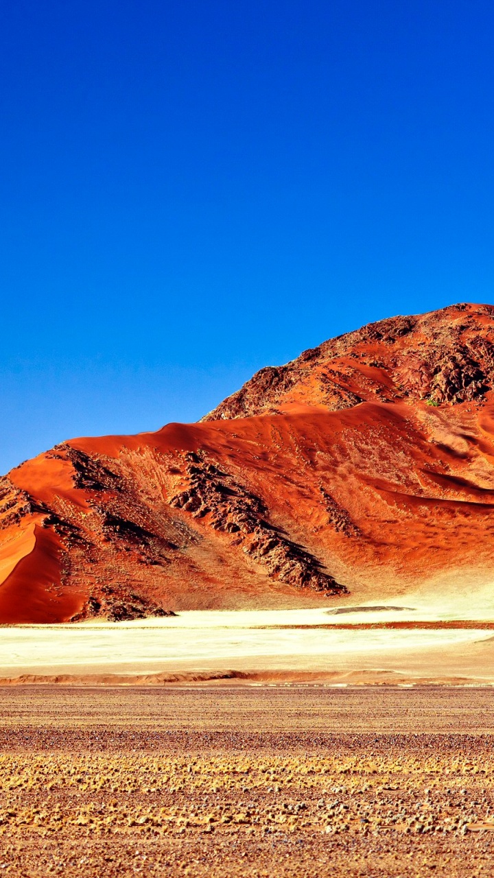 Обои пустыня, гора, пейзаж, дикая местность, аравийская пустыня в разрешении 720x1280
