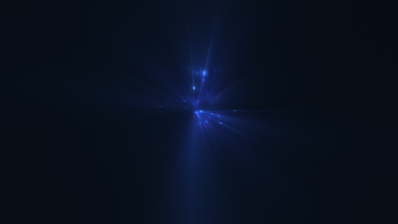 Обои цифровое искусство, арт, синий, черный, свет в разрешении 1280x720