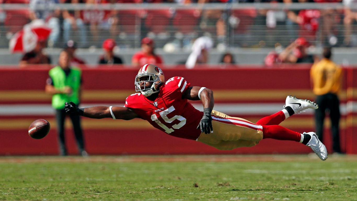 Обои игрок, канадский футбол, американский футбол, командный вид спорта, занятие спортом в разрешении 1366x768