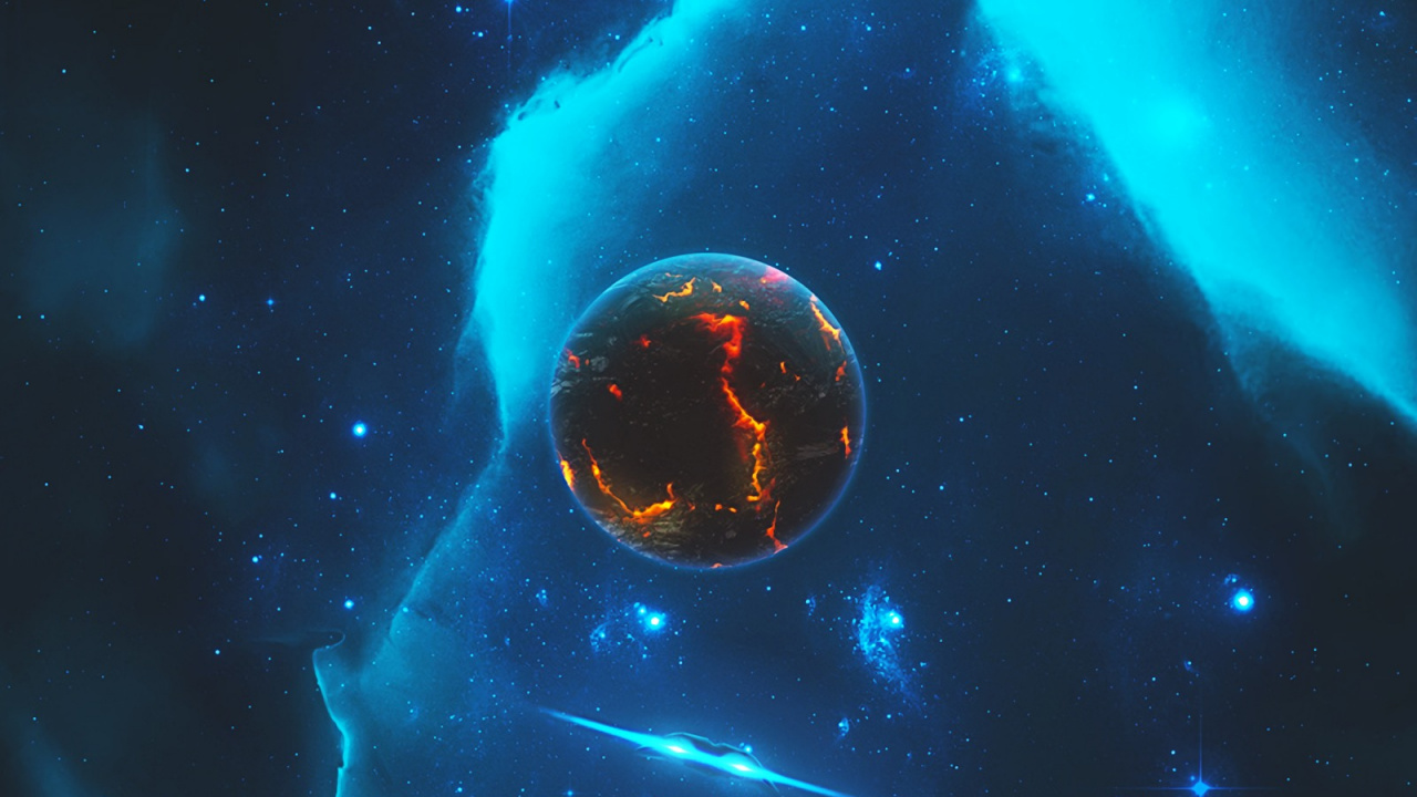 Обои космическое пространство, космос, астрономический объект, атмосфера, планета в разрешении 1280x720