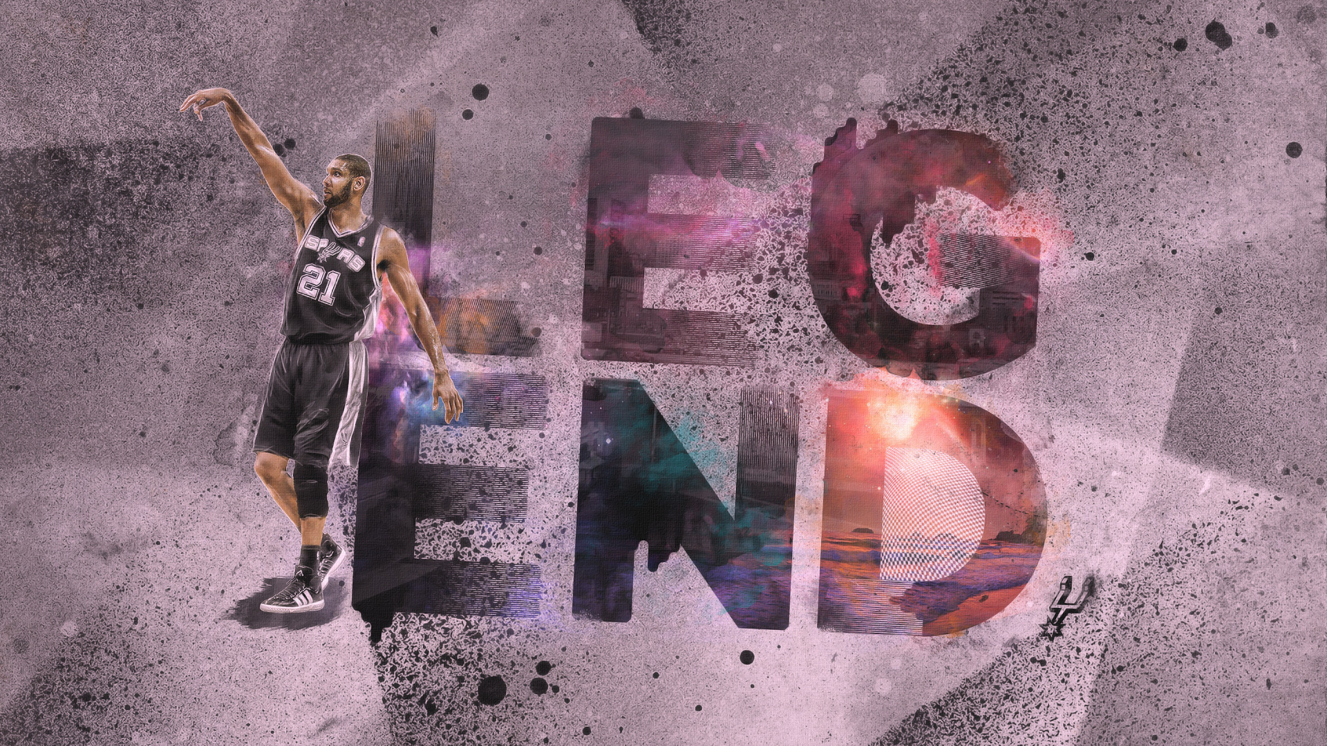 Обои СанАнтонио сперс, NBA, Баскетбол, графический дизайн, арт в разрешении 1920x1080