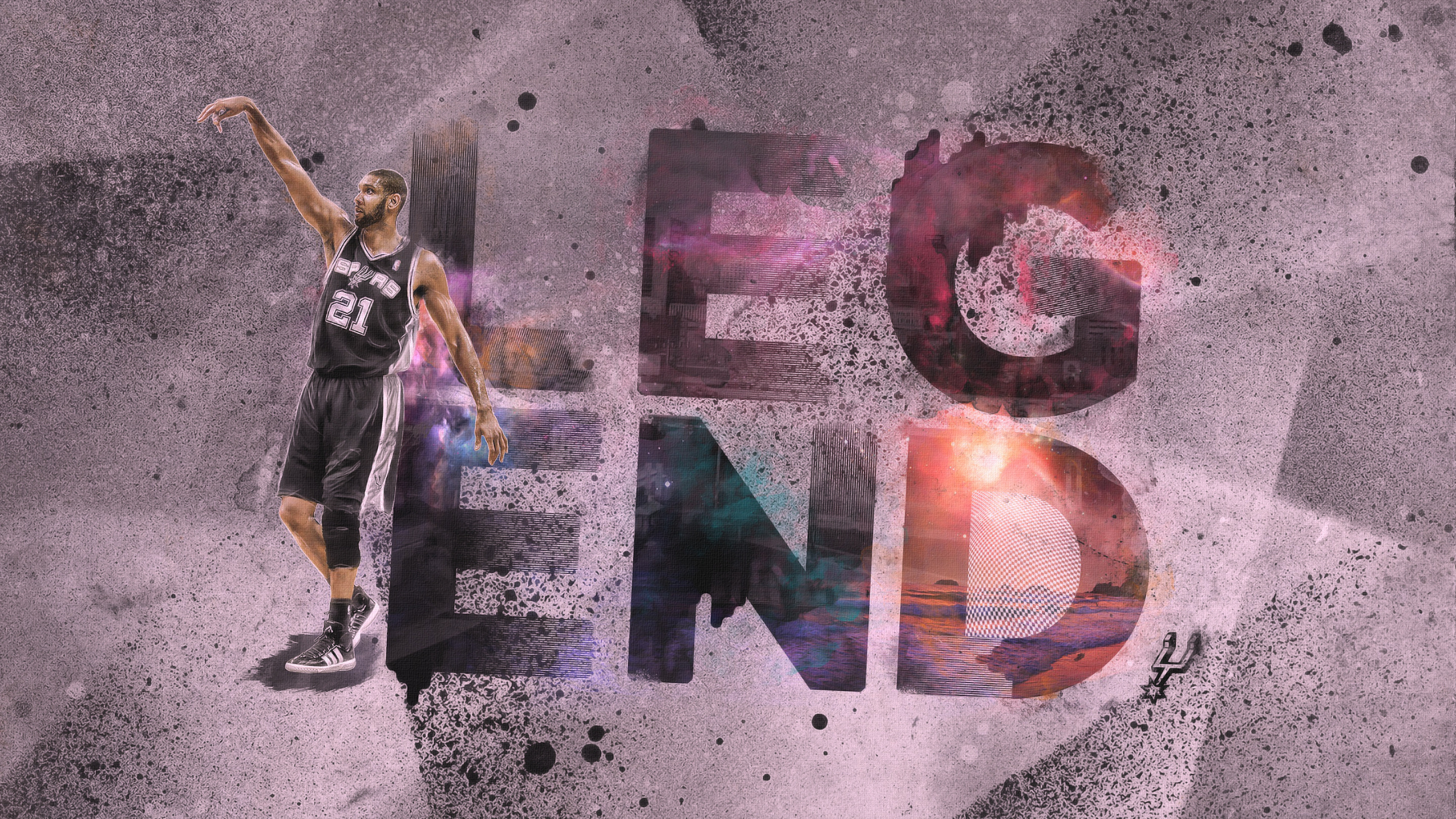 Обои СанАнтонио сперс, NBA, Баскетбол, графический дизайн, арт в разрешении 2560x1440