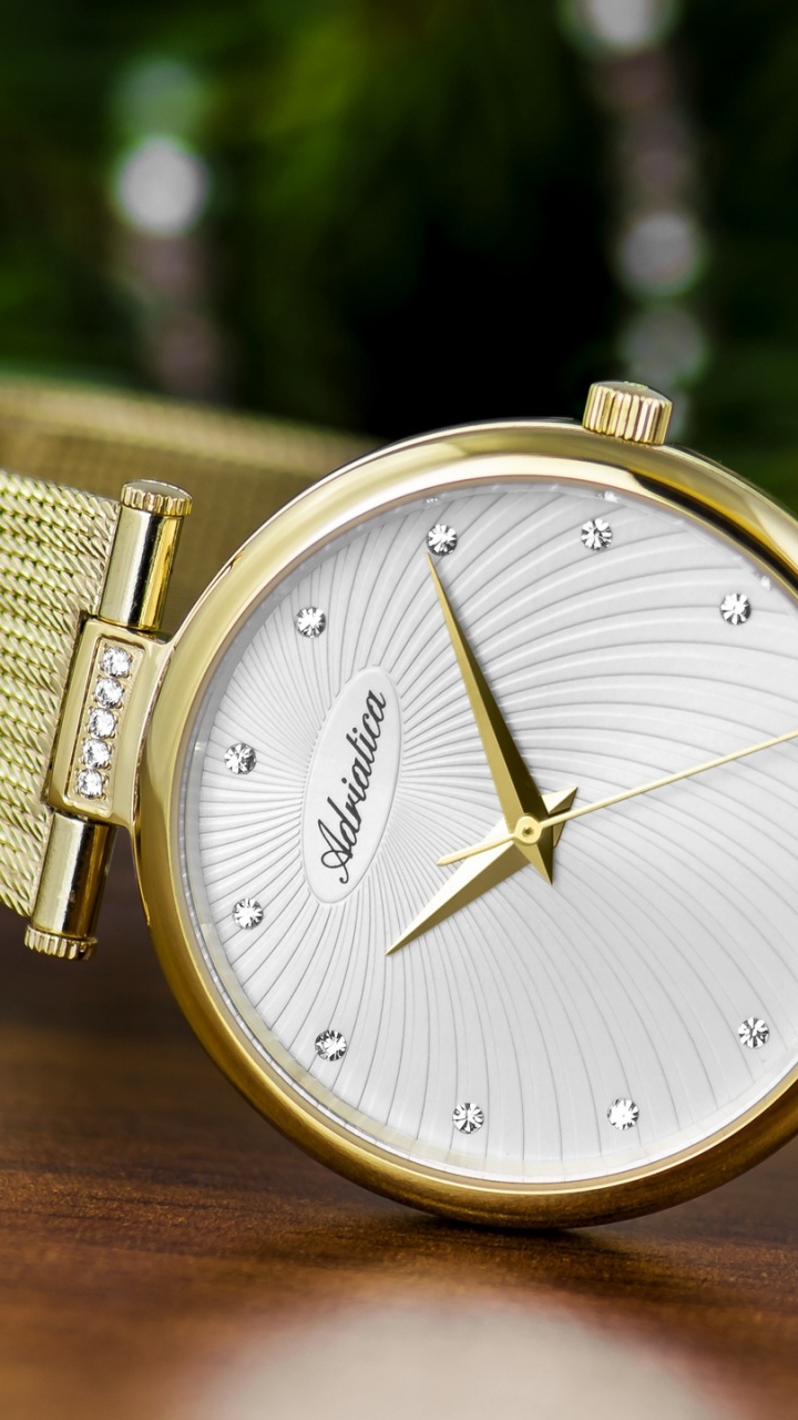 Обои подарок, золото, ювелирные изделия, часы, металл в разрешении 720x1280