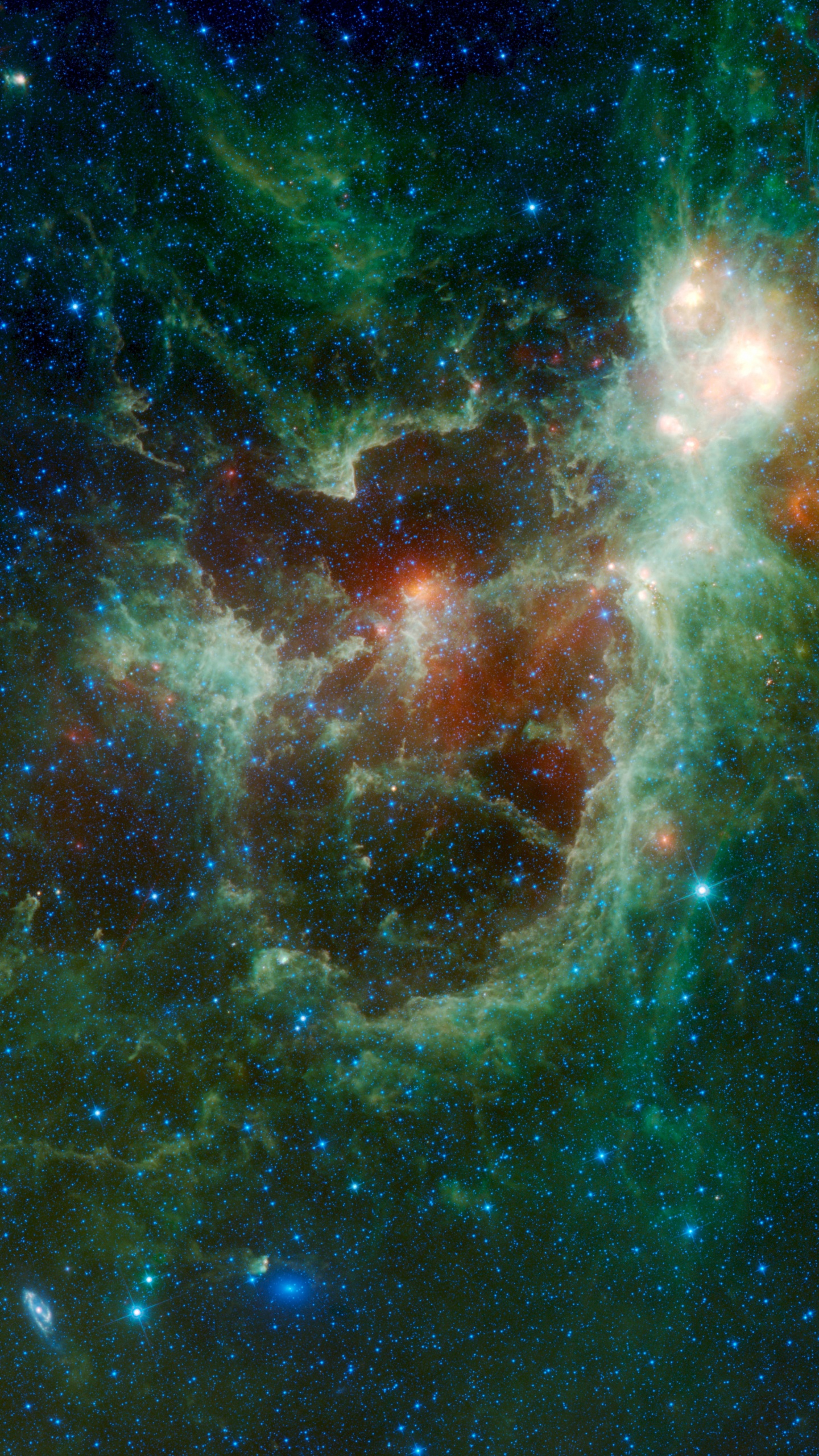 Обои Westerhout 5, Сердце Туманности, туманность, Галактика, звезда в разрешении 1440x2560