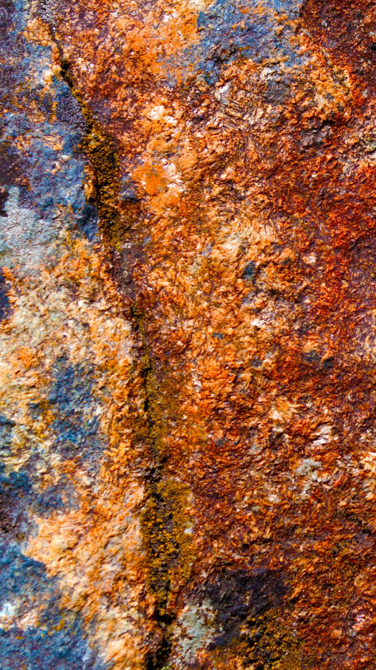 Обои текстура, ржавчина, дерево, узор, рок в разрешении 750x1334