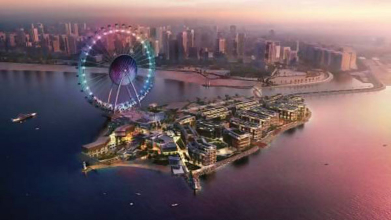 Обои Остров Голубых Вод, колесо обозрения, город, городской пейзаж, метрополия в разрешении 1280x720